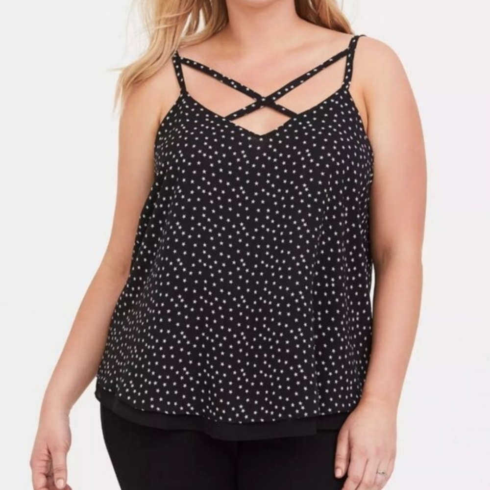 Torrid Sophie Chiffon Strappy Swing Cami